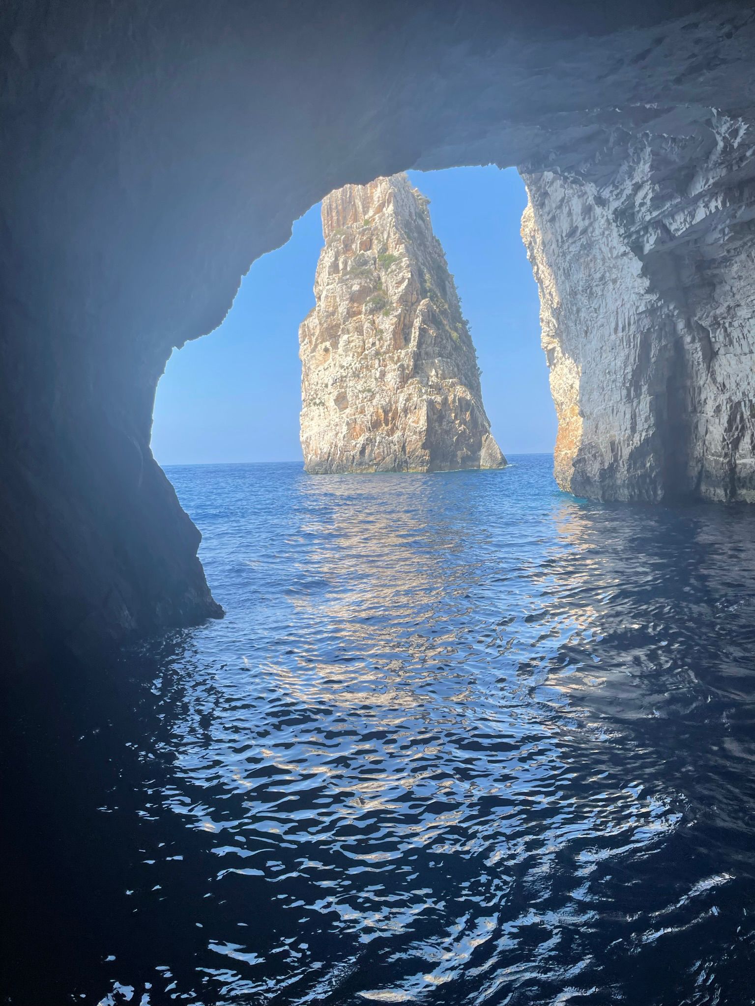 Cave in Paxos Greece