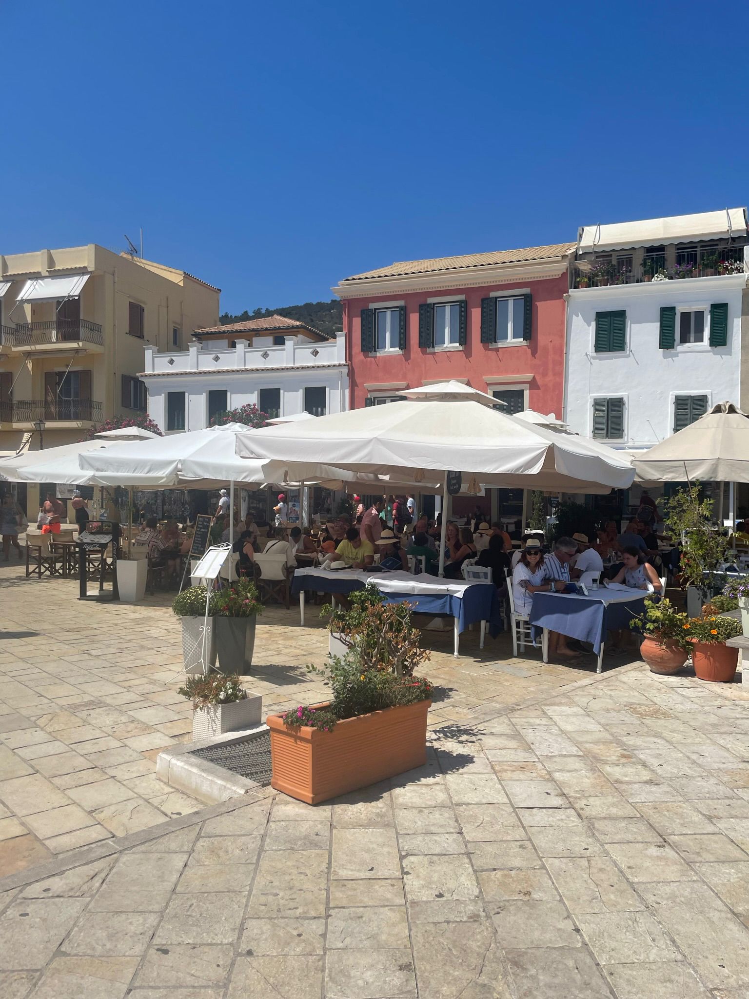 Greek cafe in Paxos